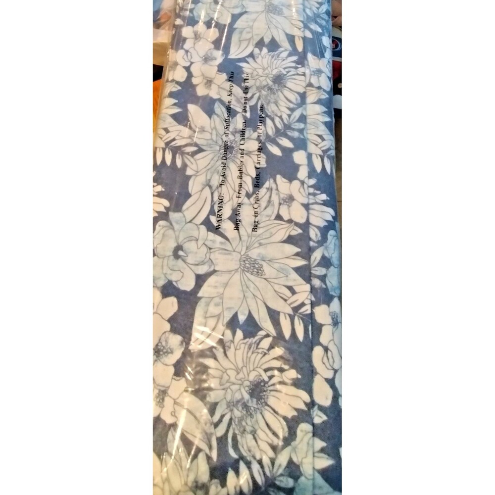 Waverly Inspirations Tea Garden Navy Indoor/Outdoor/Home Decor Canvas Fabric BTY